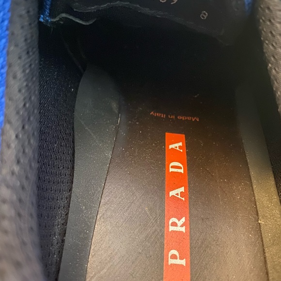 PRADA Blue Orange LEATHER DRESS CASUAL men’s - Picture 7 of 7